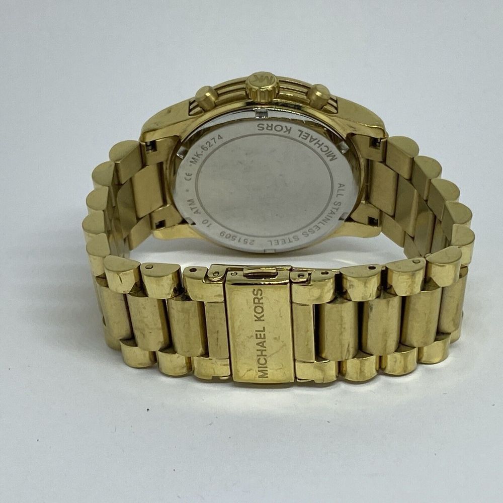 Michael Kors Cooper MK6274 Women's Gold Stainless Steel Analog Dial Watch EY894 - Picture 10 of 12